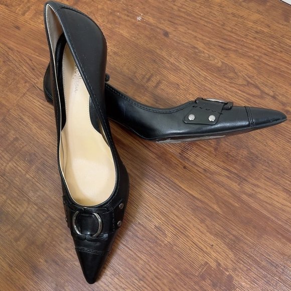 Cole Haan Black Pointed Heels - Picture 9 of 14